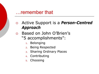 Active Support - Keeping it Real | PDF