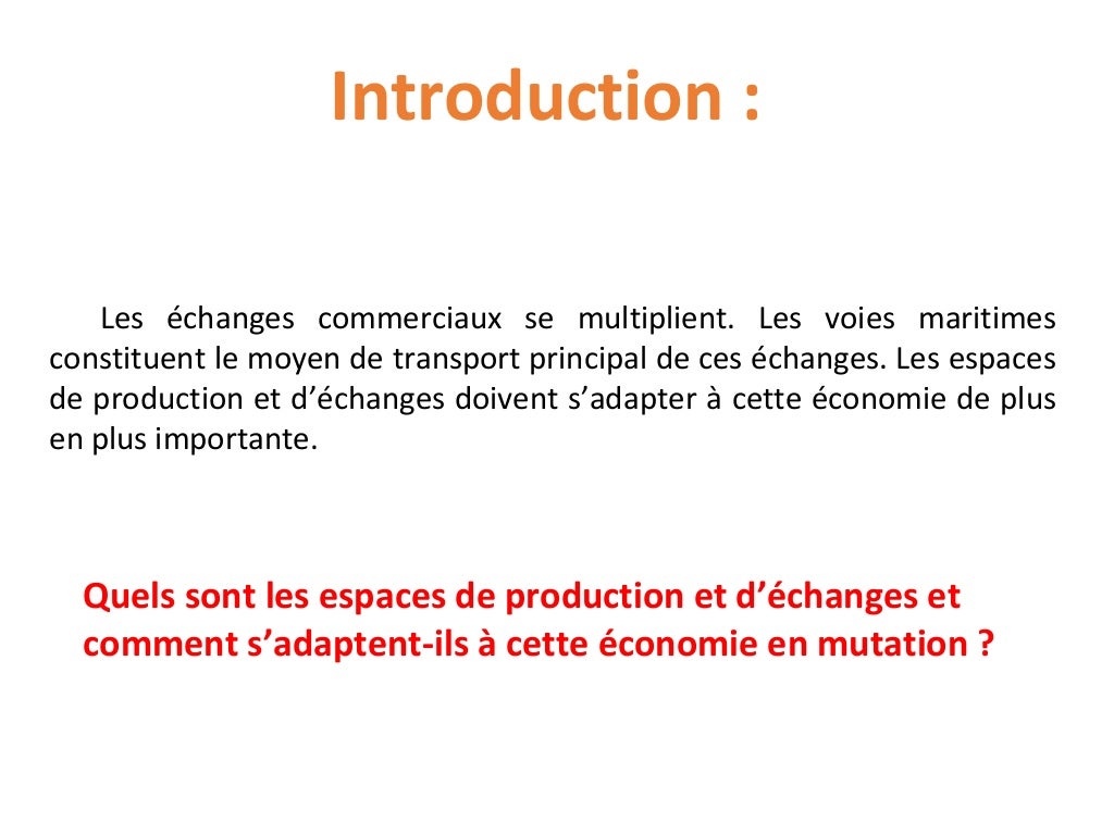 Contrôle Corrigé Géographie 4ème Les échanges De Marchandises