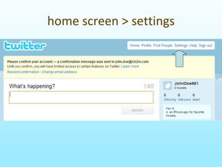 homescreen>settings
 