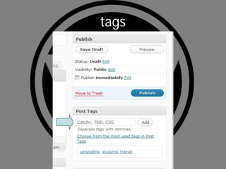 tags
 