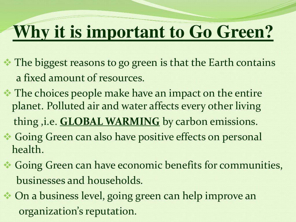 go-green-ppt