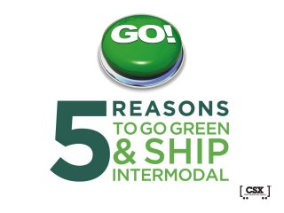 5 Reasons to Go Green and Ship Intermodal