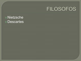  Nietzsche
 Descartes
 