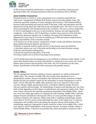 Gohar Nouroze internship report MCB Bank,RMG Dept. | DOC