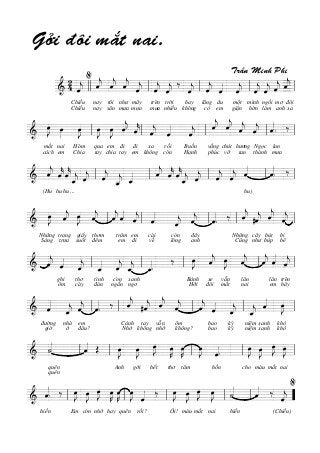 =======================&
24
Gôûi ñoâi maét nai.
ˆ««««
j
Chieàu
Chieàu
%
ˆ««««
j
nay
nay
ˆ««««
j
saân
toâi
ˆ««««
j
möa
nhö
...