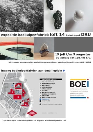 expositie badkuipenfabriek                                 loft 14 Industriepark DRU



                                  ...