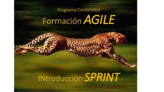 Programa Contenidos
Formación AGILE
INtroducción SPRINT
 
