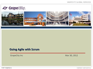 Going Agile with Scrum
                 GrapeCity Inc          Mar 30, 2012




© 2011 GrapeCity inc.
 