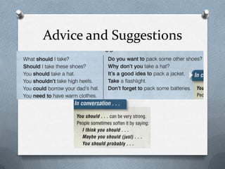Advice and Suggestions

 