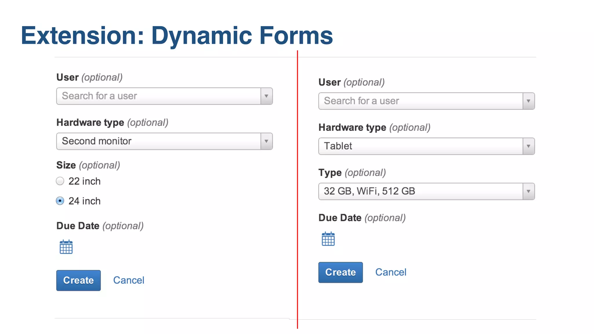 Extension: Dynamic Forms
 