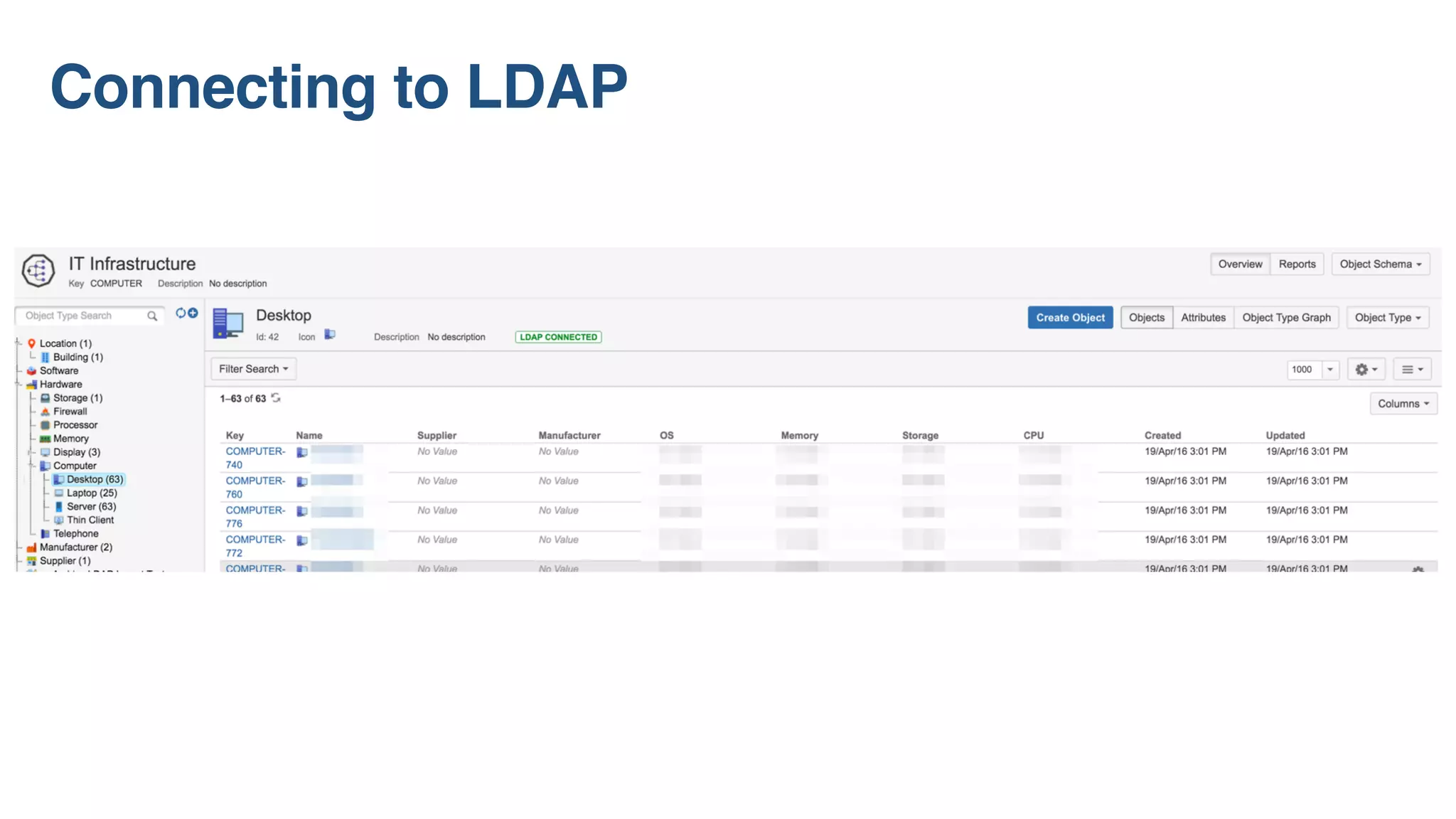 Connecting to LDAP
 