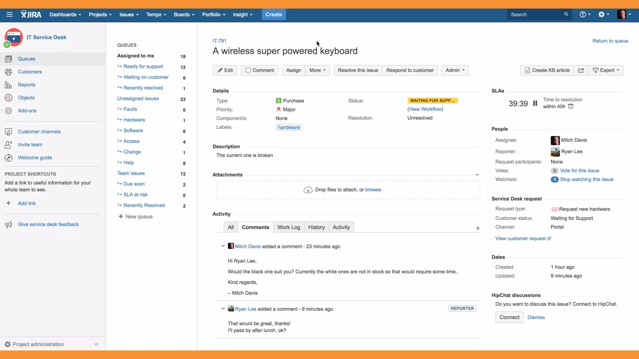 Just text by itself,
for impact.
 