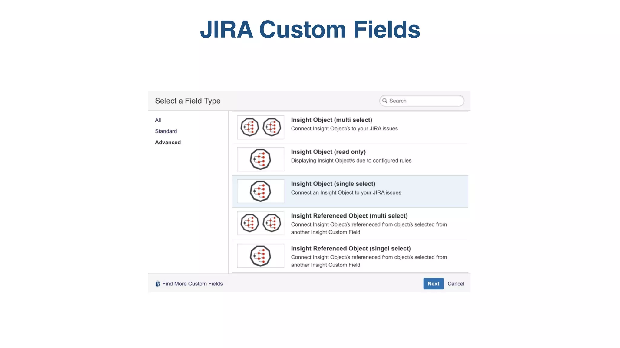 JIRA Custom Fields
 