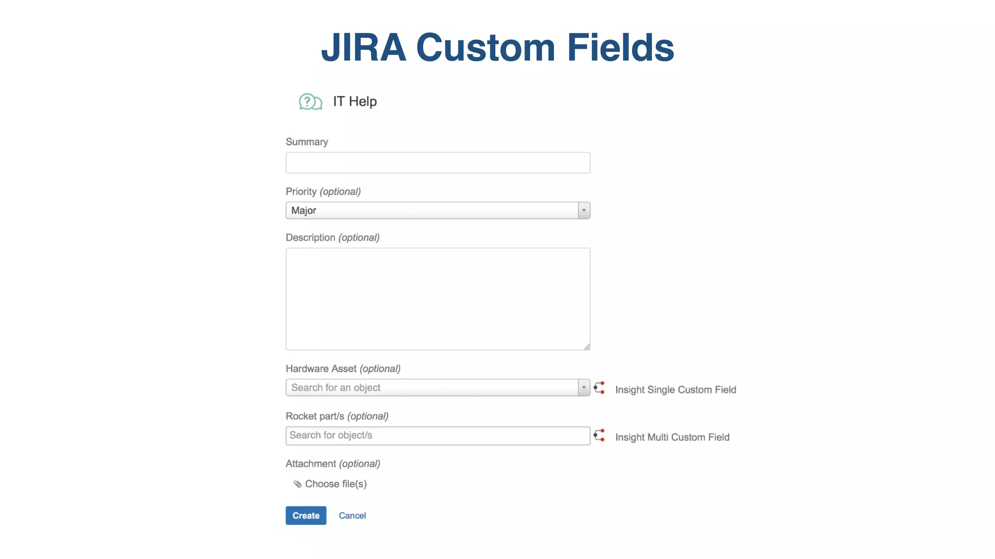 JIRA Custom Fields
 