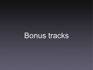 Bonus tracks 