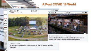 A Post COVID 19 World
 