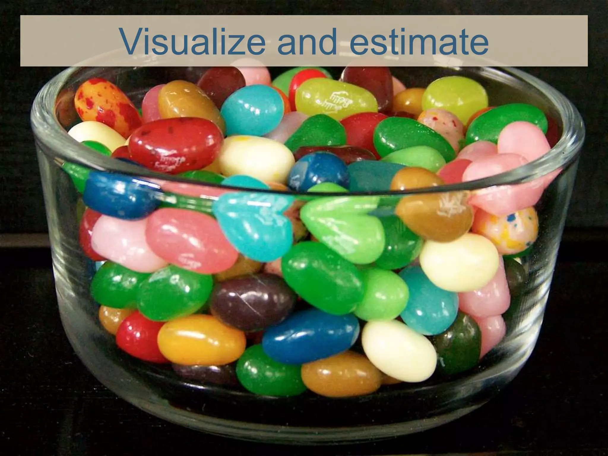 Visualize and estimate
 