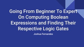 Boolean Algebra Presentation | PPT