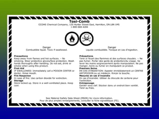 Canadian Centre for Occupational Health and Safety www.ccohs.ca
 