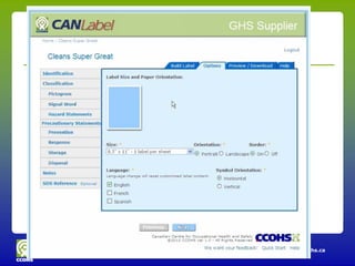 Canadian Centre for Occupational Health and Safety   www.ccohs.ca
 