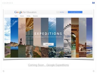 54
Coming Soon…Google Expeditions
 