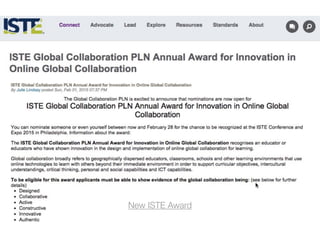 New ISTE Award
 