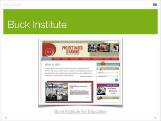 Buck Institute
66
Buck Institute for Education
 