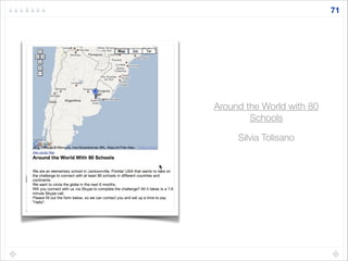 Around the World with 80
Schools
Silvia Tolisano
71
 