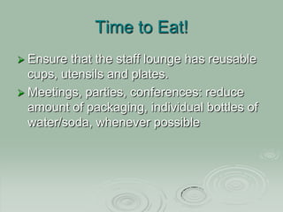 Going Green To Save Some Green