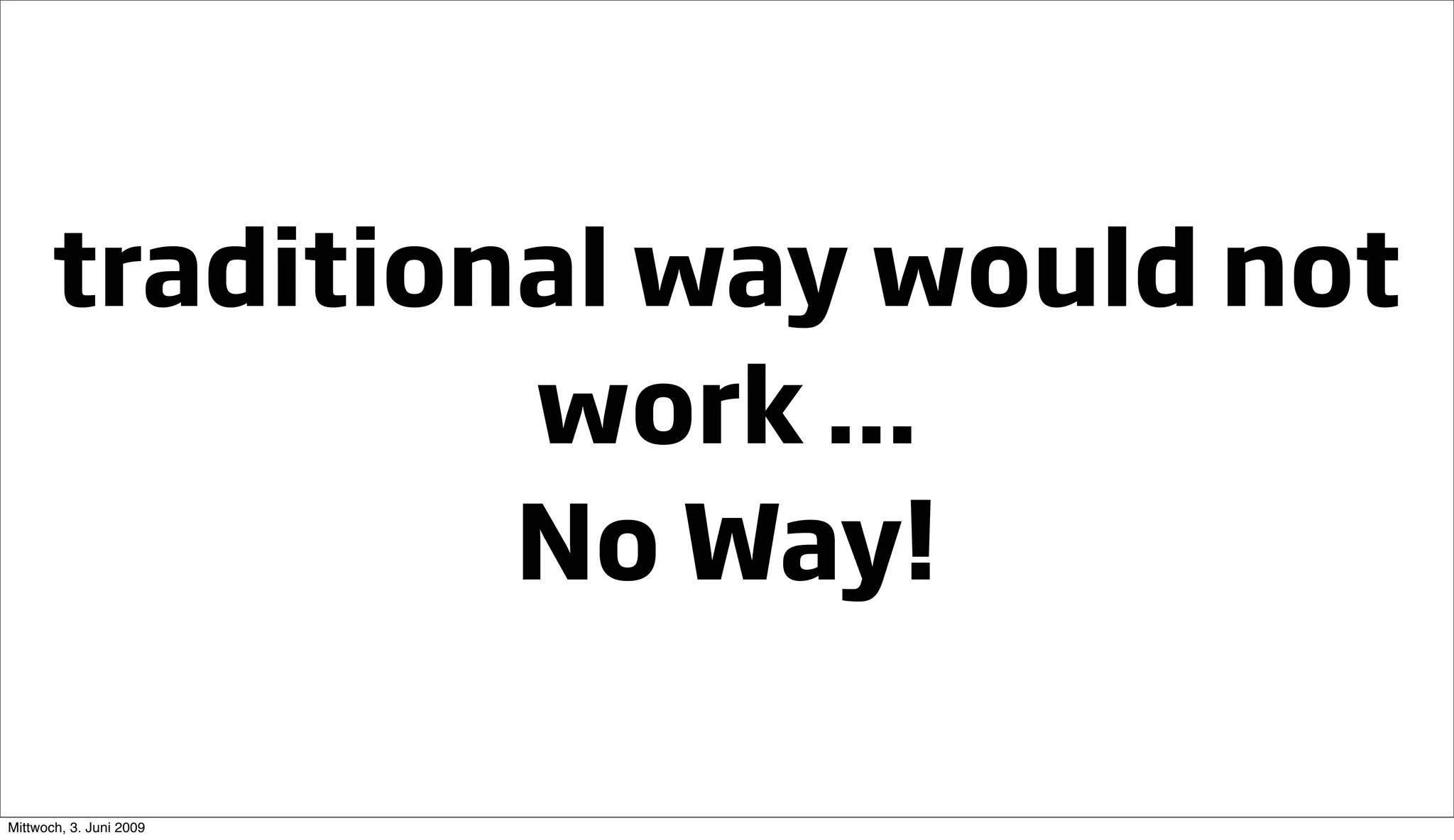 Going Large Staying Small