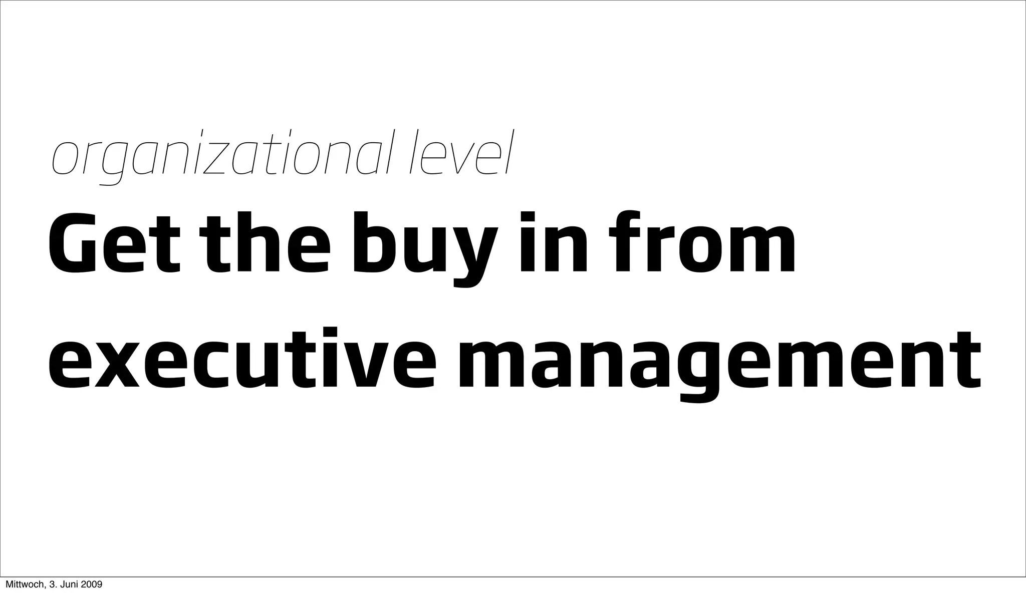 Going Large Staying Small