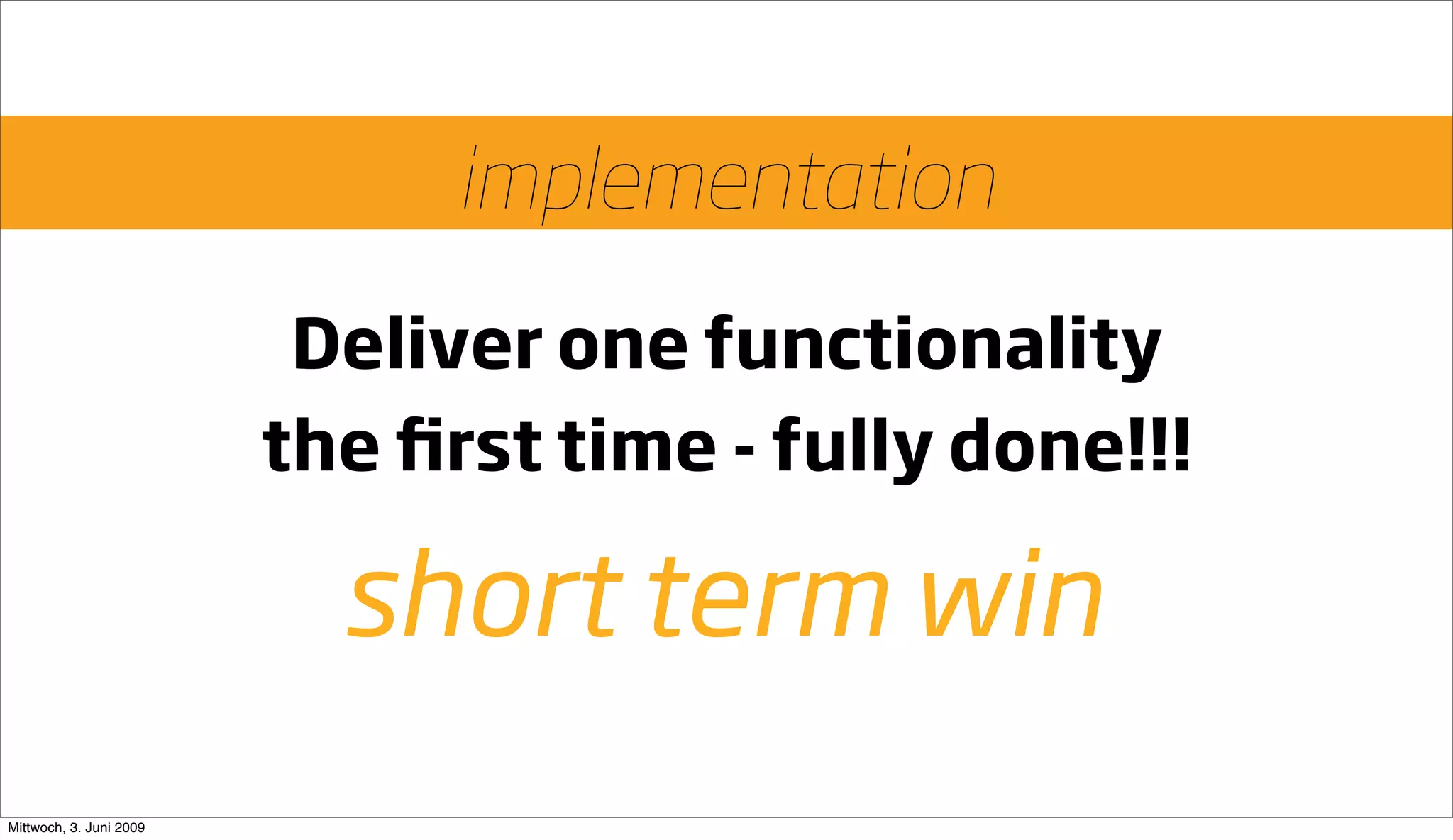 Going Large Staying Small