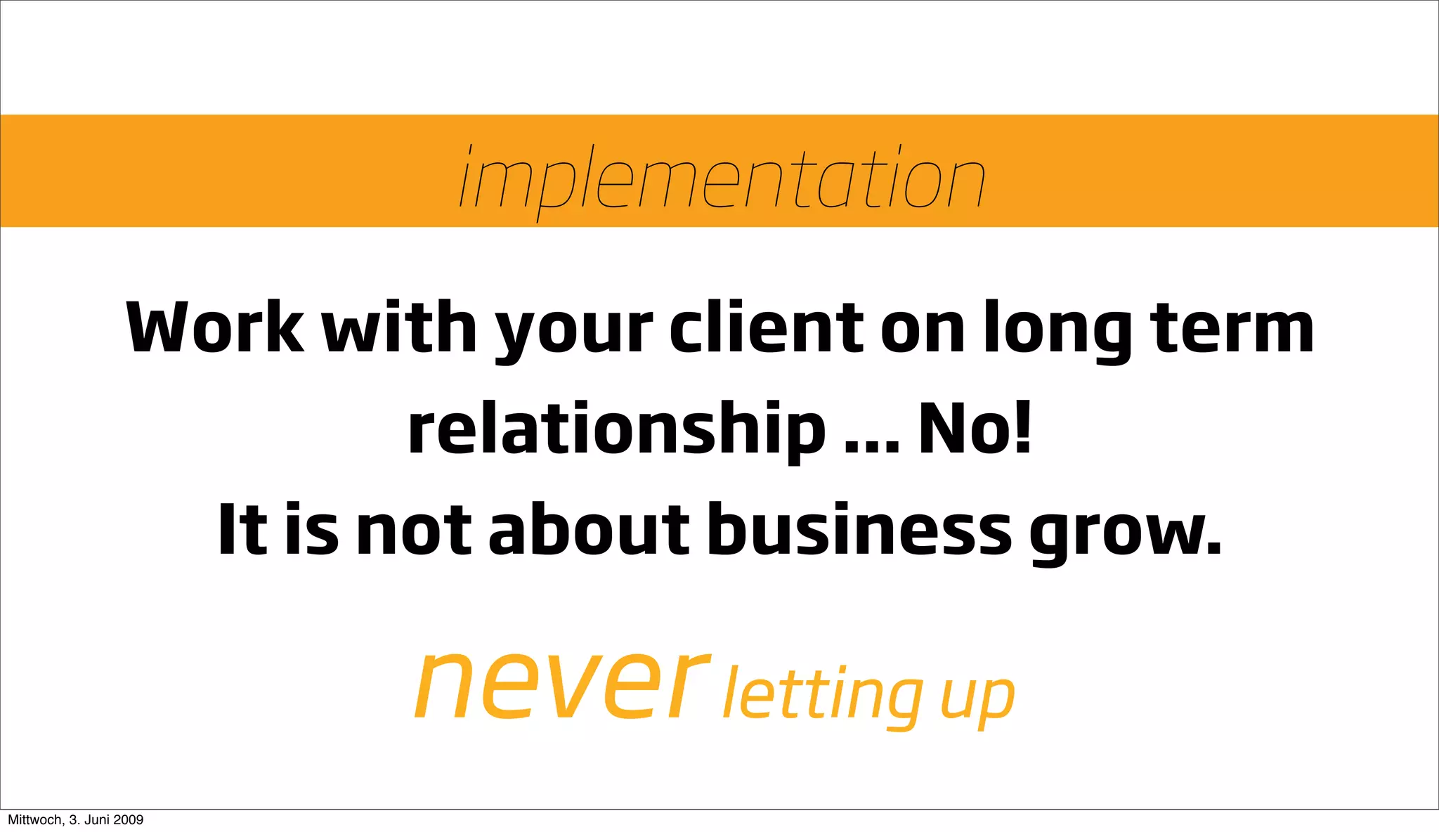 Going Large Staying Small