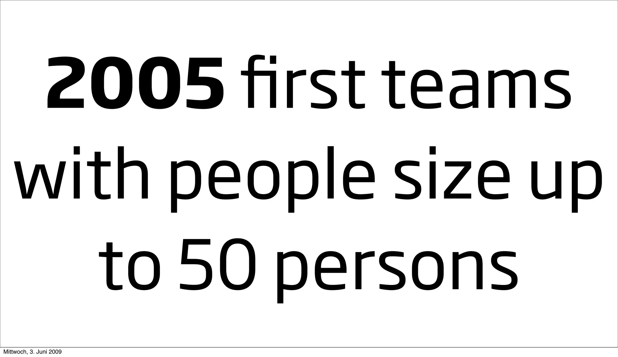 Going Large Staying Small