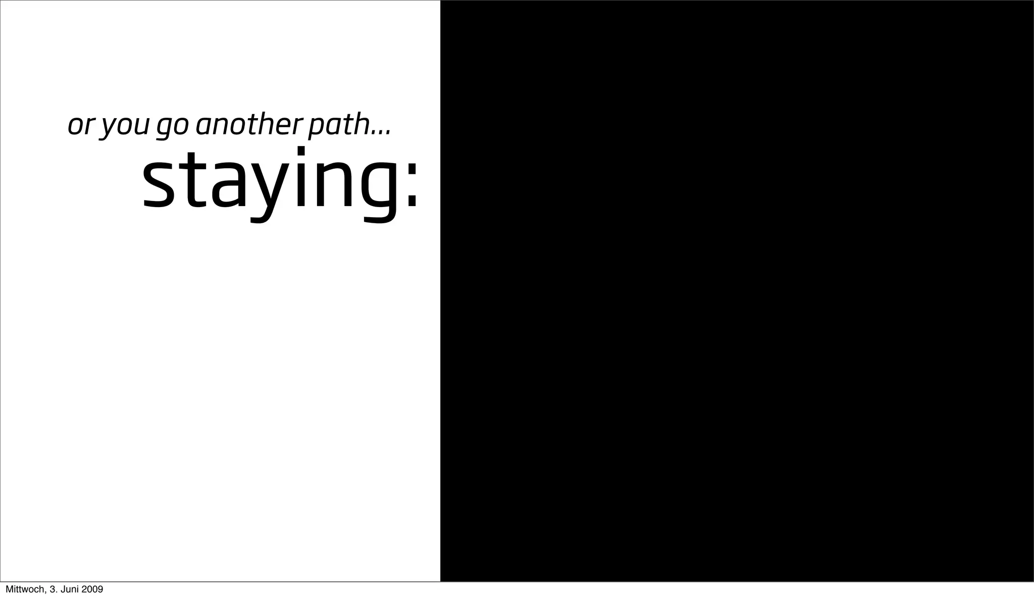 Going Large Staying Small