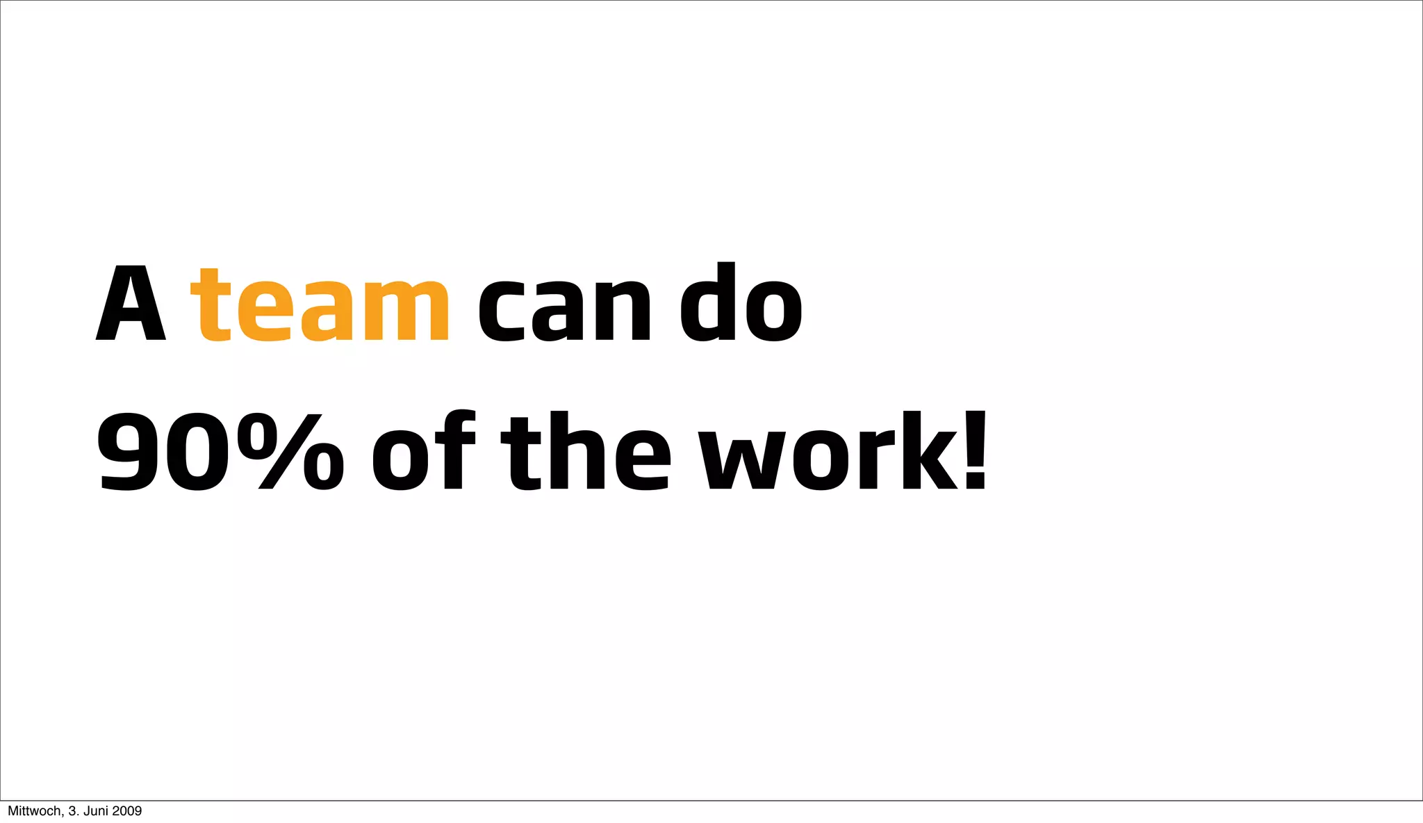 Going Large Staying Small