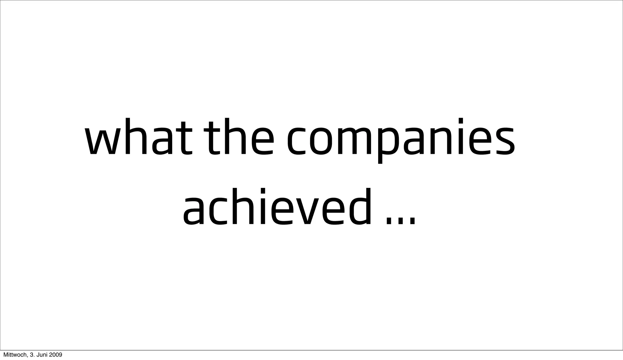 Going Large Staying Small