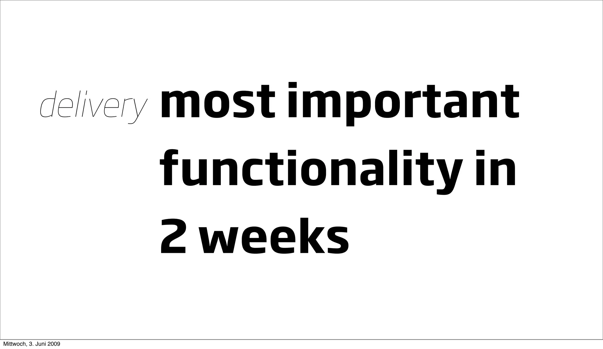 Going Large Staying Small