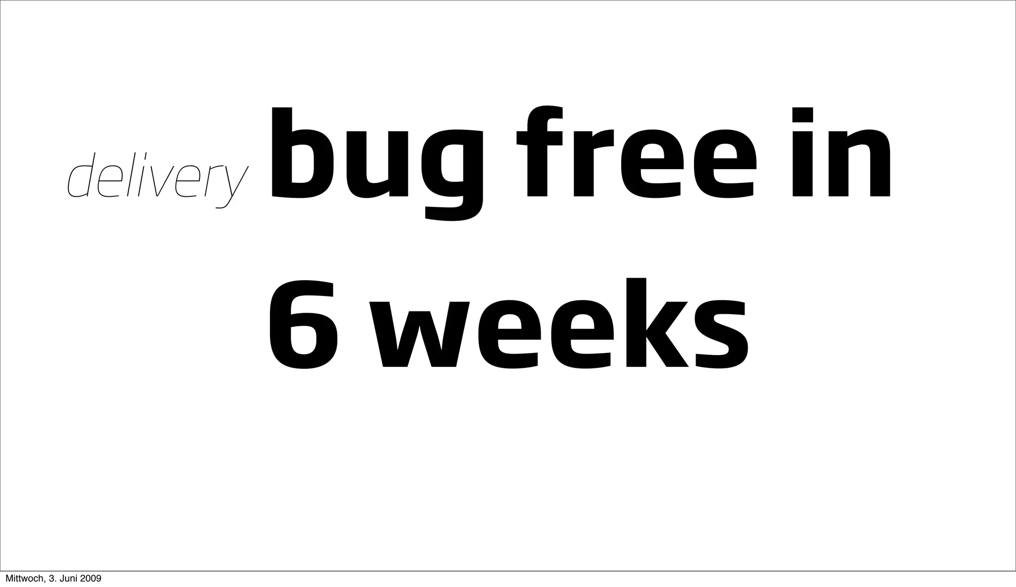 Going Large Staying Small