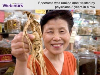 Epocrates was ranked most trusted by
physicians 3 years in a row
10
 