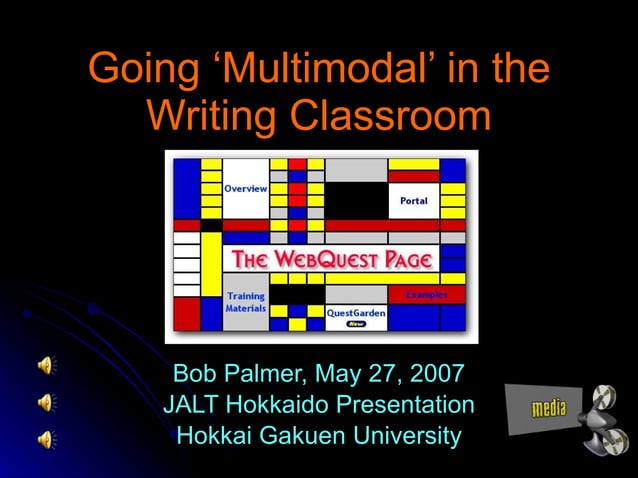 Going Multimodal In The Writing Classroom Ppt
