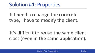 Going native with less coupling: Dependency Injection in C++