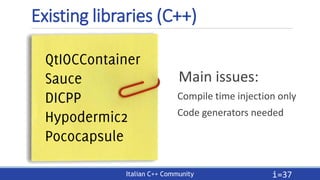 Going native with less coupling: Dependency Injection in C++