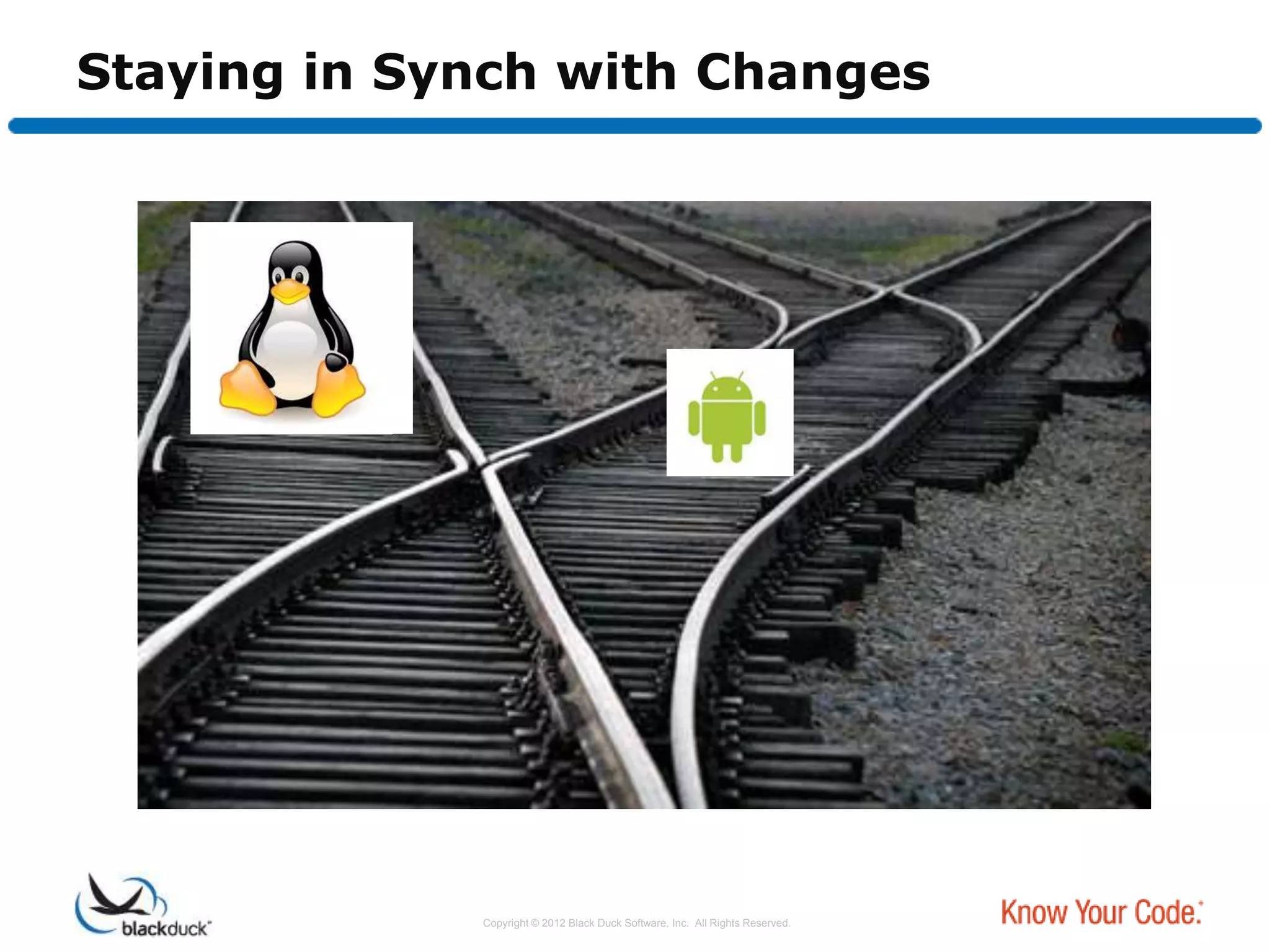 Staying in Synch with Changes




             Copyright © 2012 Black Duck Software, Inc. All Rights Reserved.
 
