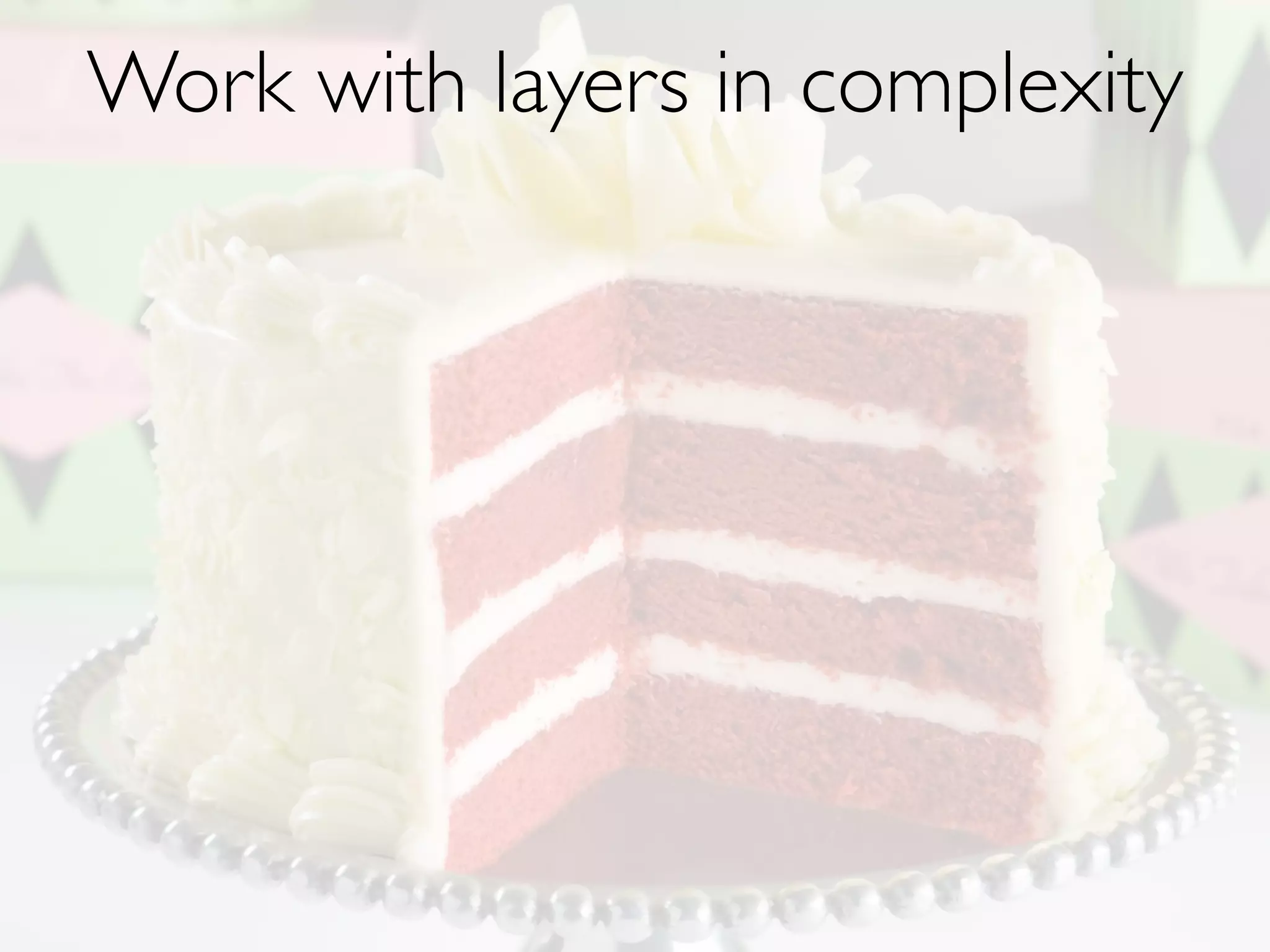 Distributed systems is the

new normal
You already have a distributed system,
whether you want it or not

Mobile
NOSQL DBs

SQL Replication
Cloud Services

 