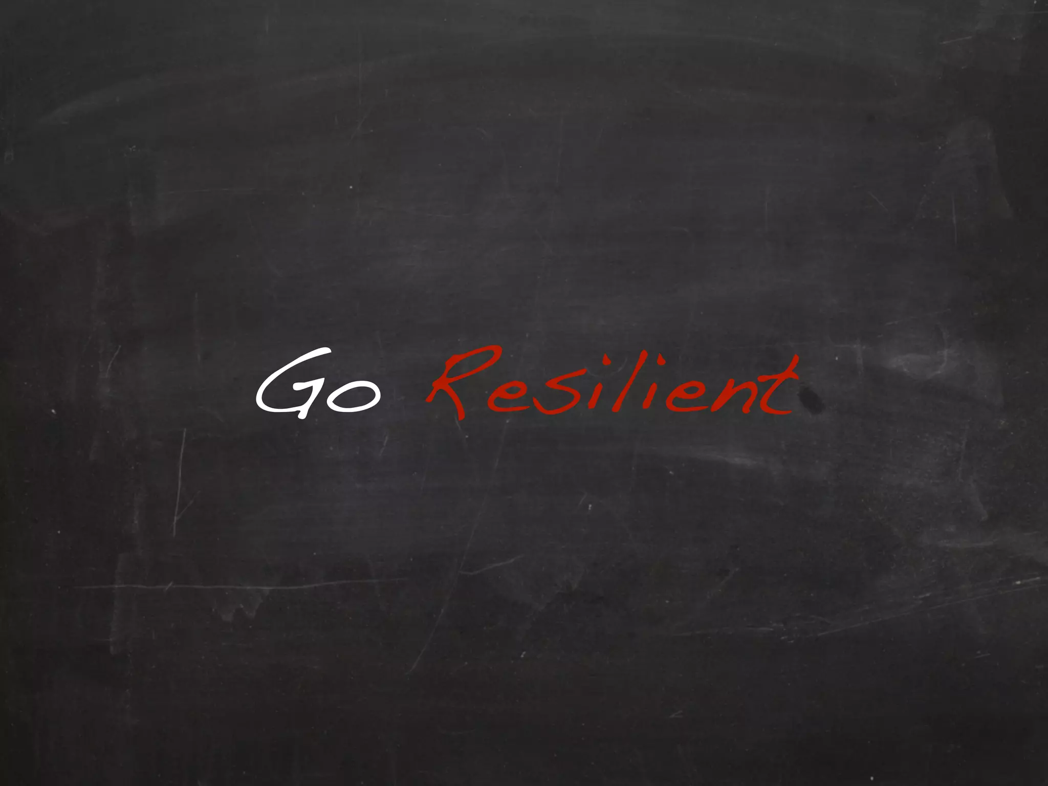 The network is
Inherently Unreliable

 