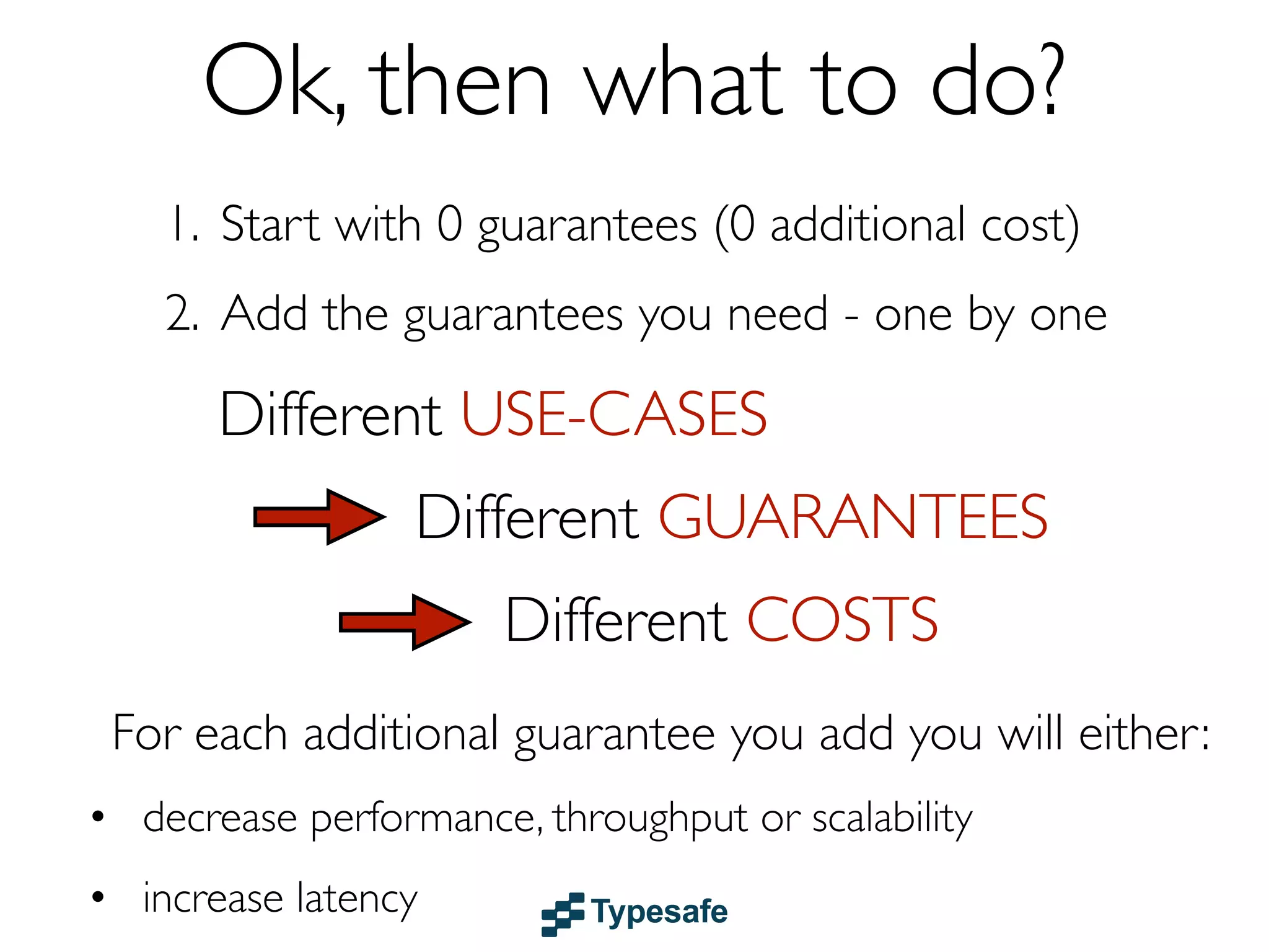 Keep

latency consistent
1. Blue sky scenarios
2. Trafﬁc bursts
3. Failures

 