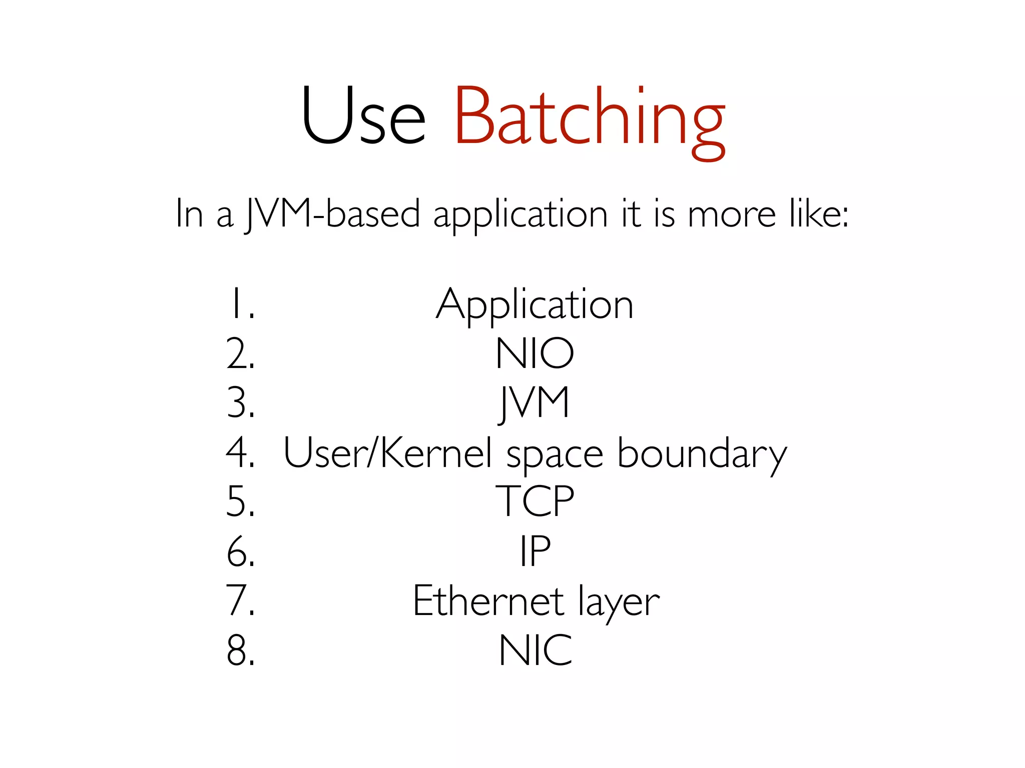 Use Back Pressure
Bounded queues with backoff strategies
Apply backpressure here

Respect Little’s Law:

L = λW
Queue Length = Arrival Rate * Response Time
Response Time = Queue Length / Arrival Rate

 
