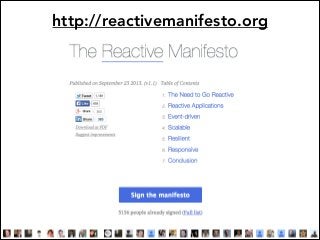 http://reactivemanifesto.org

Jonas Bonér
CTO Typesafe
Twitter: @jboner

 