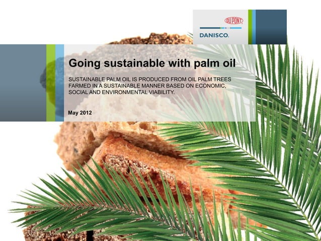 Going Sustainable With Palm Oil PPT